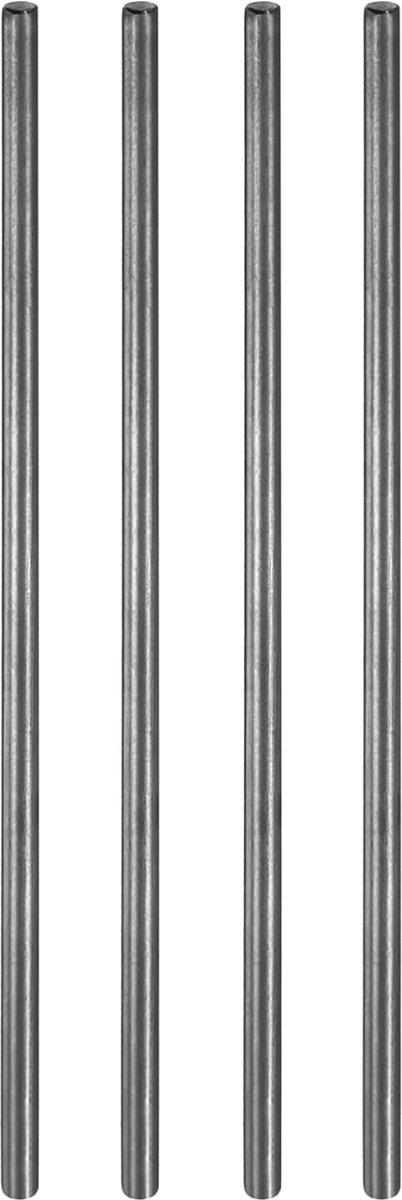 4 stuks cilindrische pennen 3 mm x 100 mm, 304 roestvrij staal support plank cilindrisch afgeschuind uiteinde bevestigingselementen sporten rek metaal, zwart