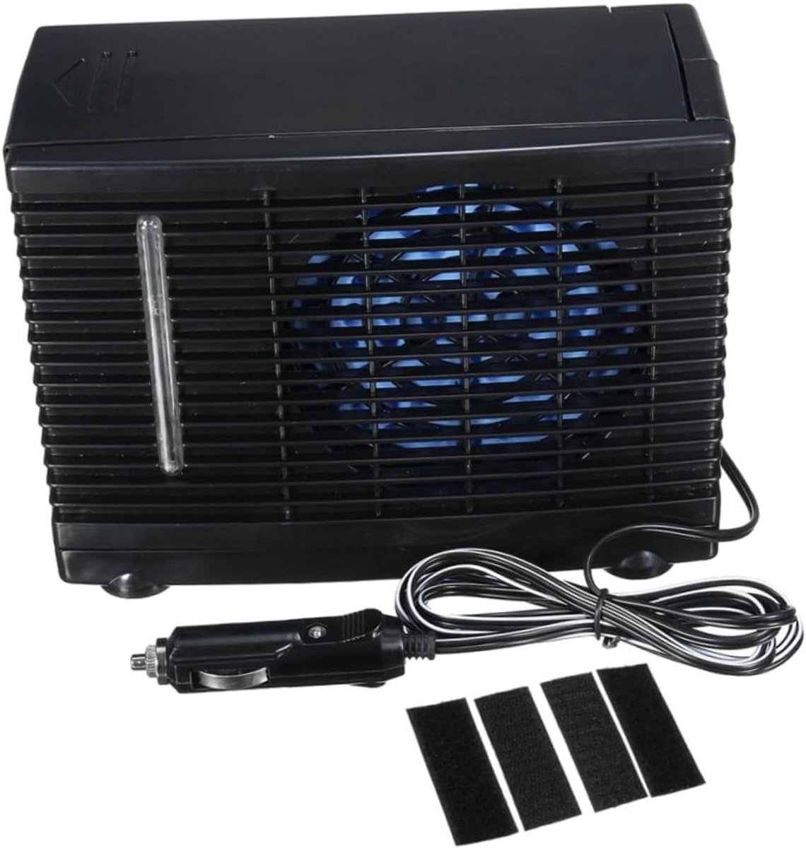 Miniatuur Koelventilator - Auto Airco - Reizen Koel Houden - Verdampende Koeling - 20x10x15 cm - Zwart