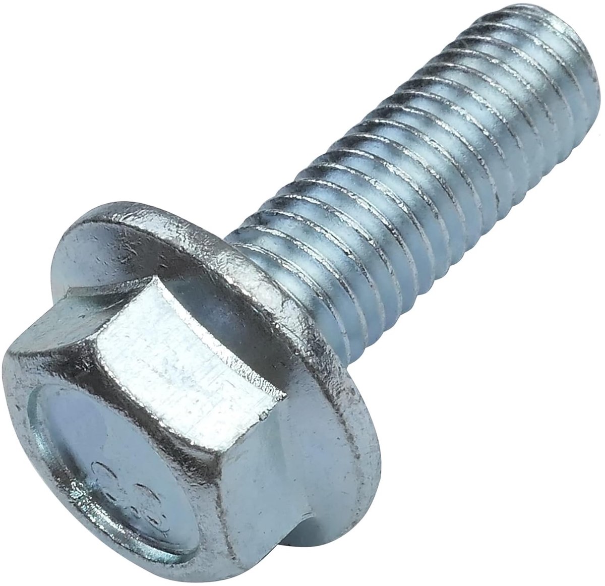 - C52349 - set van 10 - bouten - flensschroef met zeskantkop met kraag - M10x30mm - DIN 6921 - hardheid 8.8 - van verzinkt staal - montageschroeven