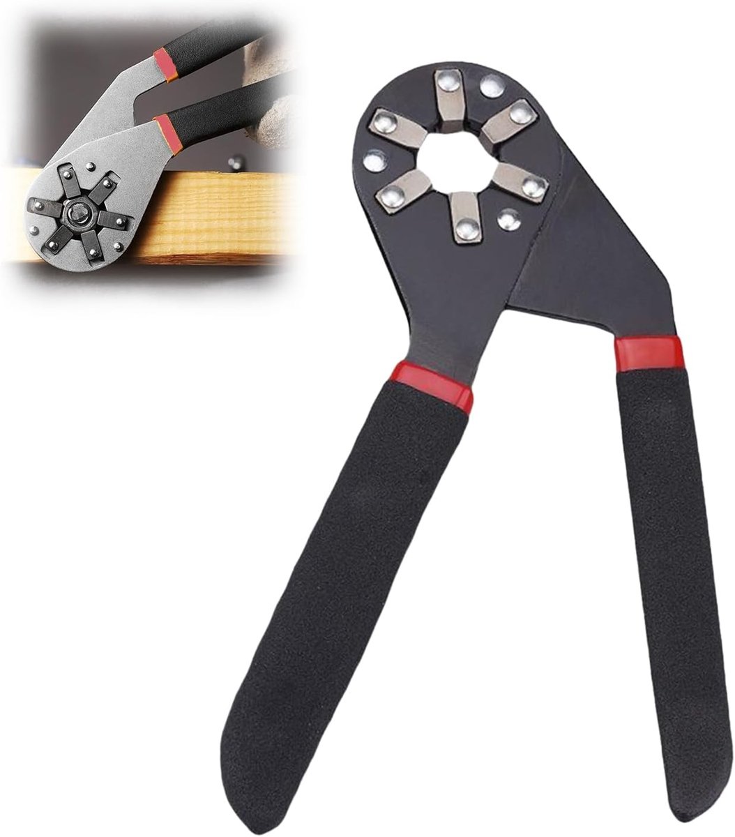 Verstelbare 8-Inch Sleutel, Universele Sleutel, Koolstofstaal,Inbussleutels, Antislip, Vlekbestendig, voor Thuisreparaties, Moeren Pijpen Doe-Het-Zelf
