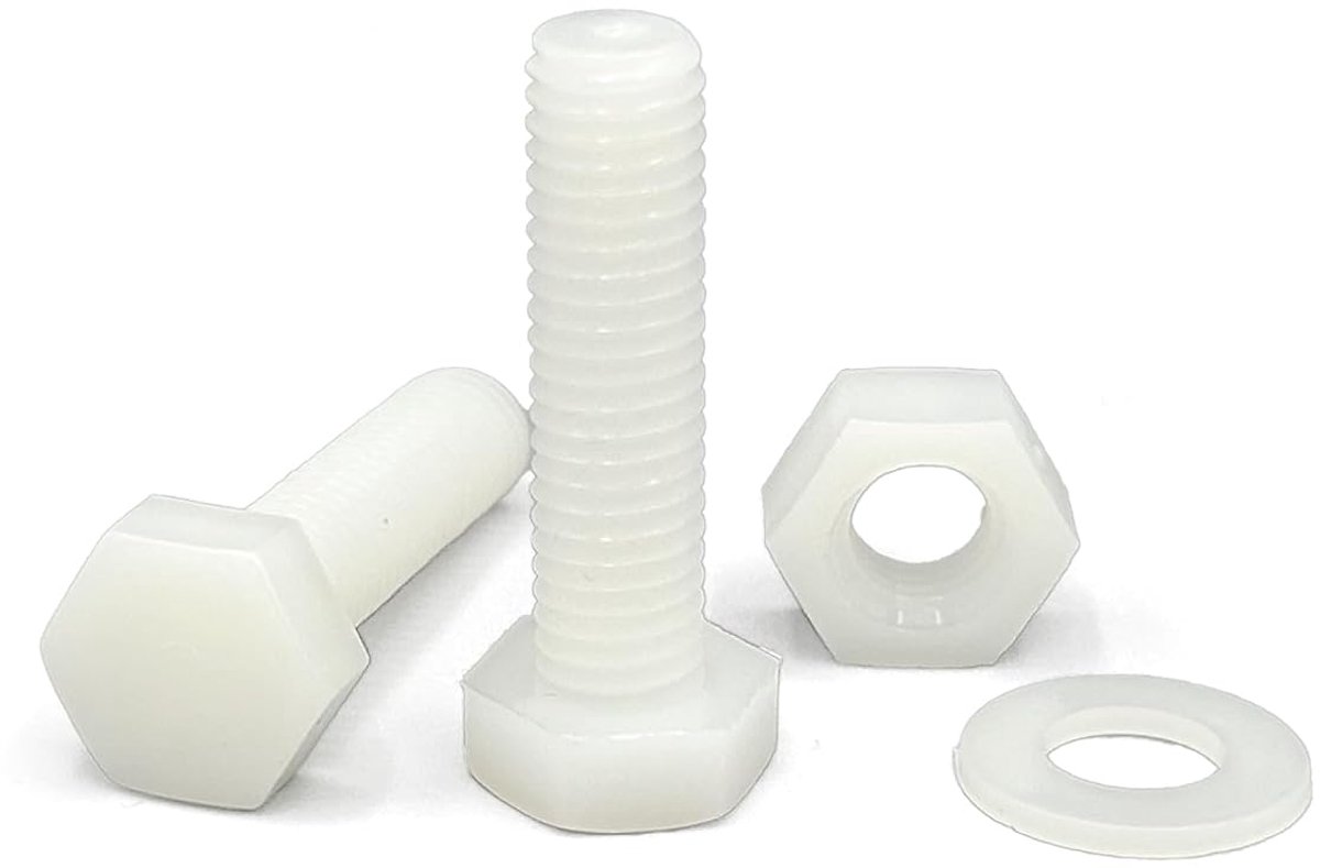 Zeskantschroeven nylon (M4 x 20 mm)