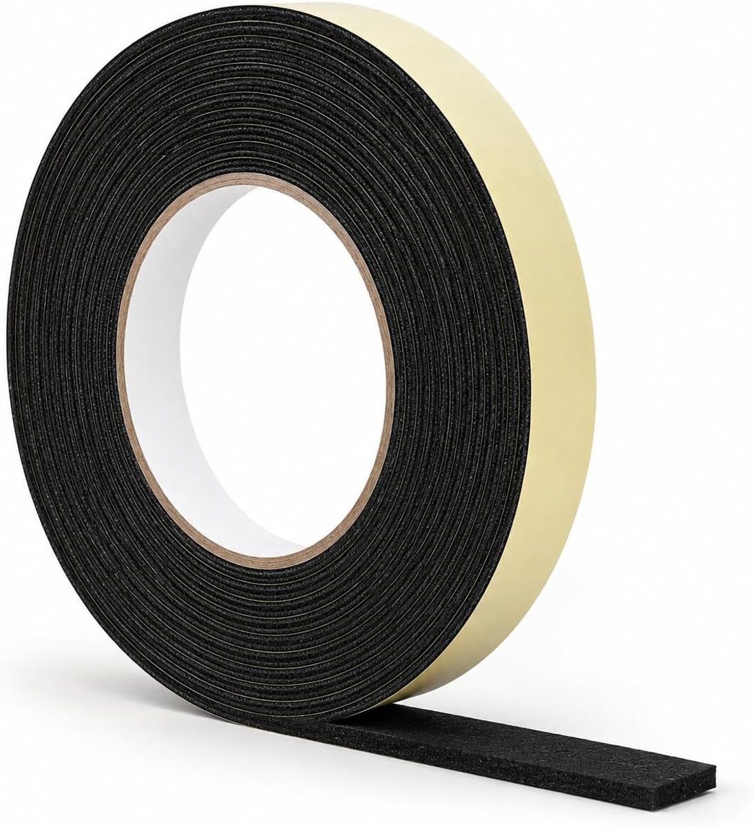 10 m vilt, zelfklevend, vilt, 10 m x 20 mm x 1 mm, zelfklevende viltband, op maat te snijden, krasbestendige en geluidsisolerende pads voor meubels, deuren, ramen en vloeren, zwart
