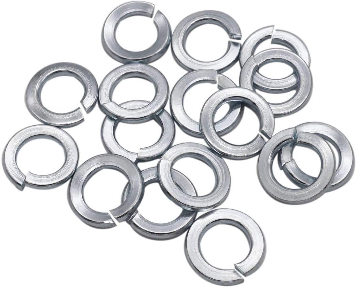 (20 stuks) Verzinkte DIN127 veerringen M14, metalen ringen, veergespleten borgringen