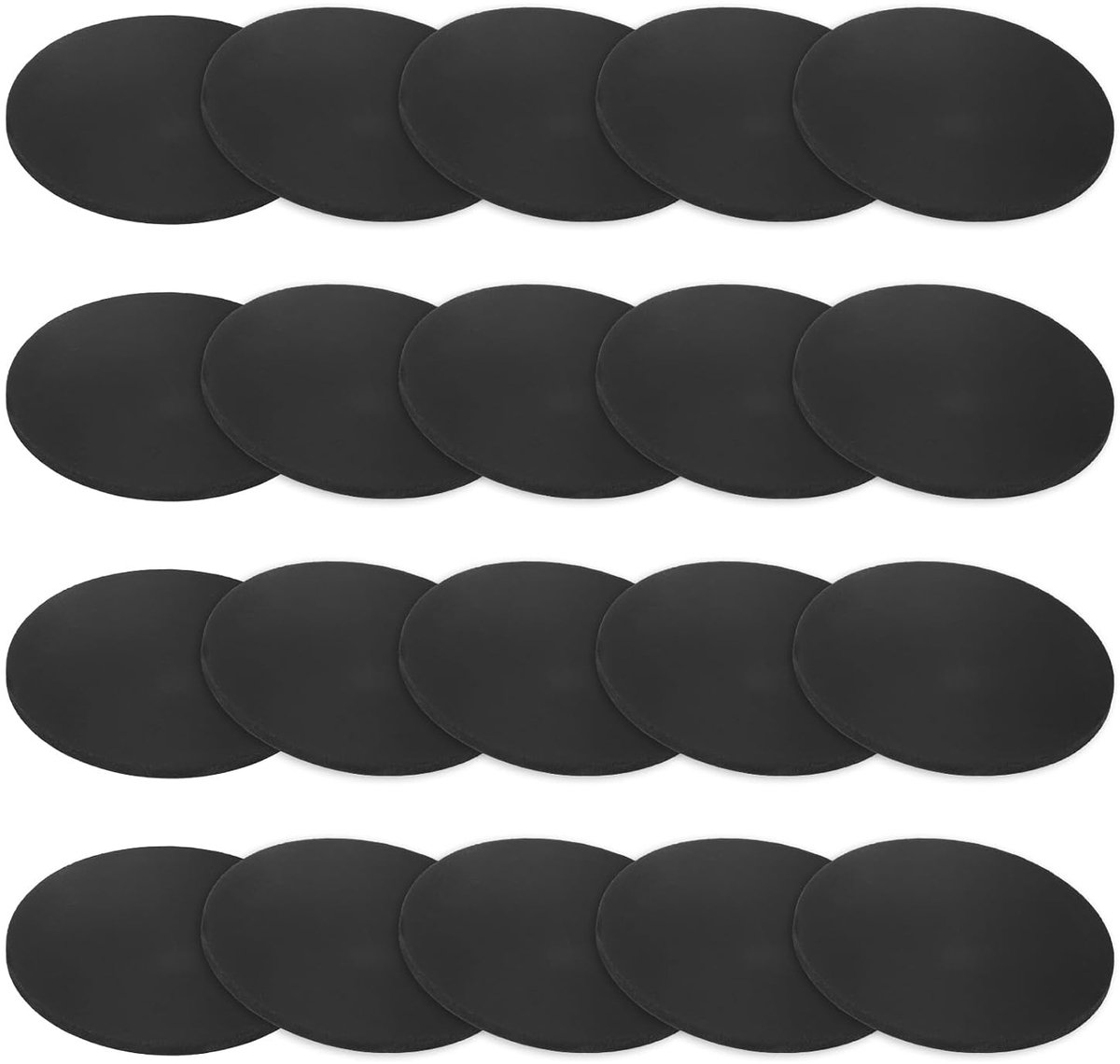 20 stuks massief rubberen schijven, 60 mm buitendiameter x 3 mm dikte, anti-vibratie- en geluidsreductie, voor HVAC-/wasmachines/meubel/doe-het-zelfprojecten
