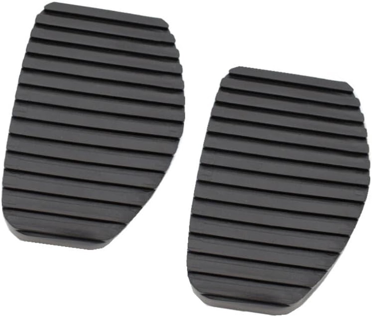 2Pcs Rem Koppeling Rubber Pedaal Vervangen Cover Compatibel Met Peugeot 306 405 406 407 508 Citroen 450412 -zwart -2st