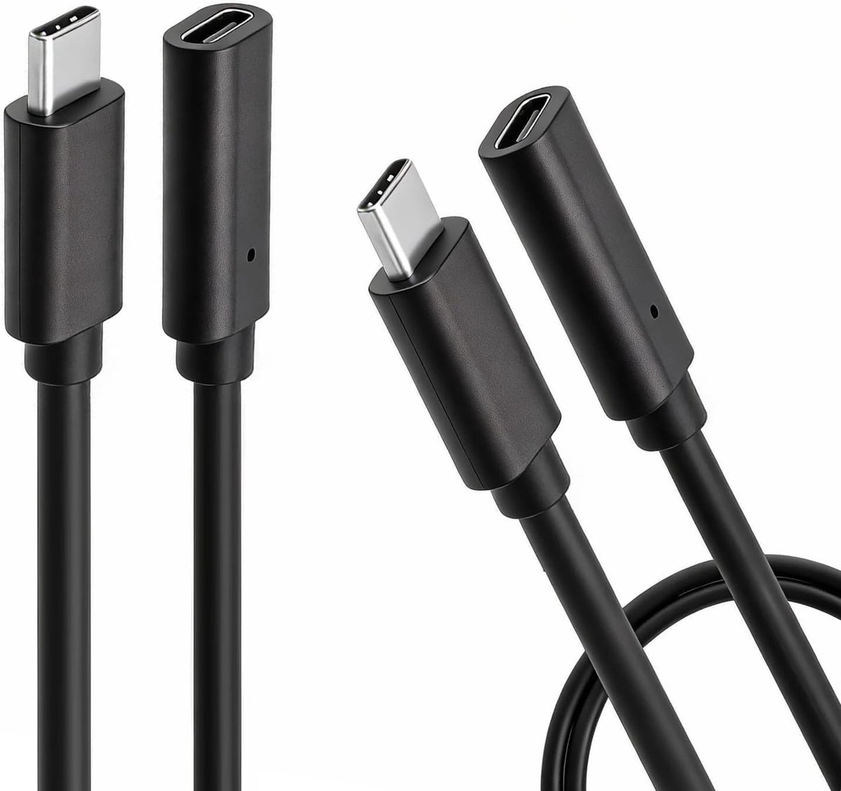USB C Extension 0.5m - Type C 3.1 Gen2 - 10Gbps 4K 60Hz - Desk connectiviteit en bescherming - ShopVlot