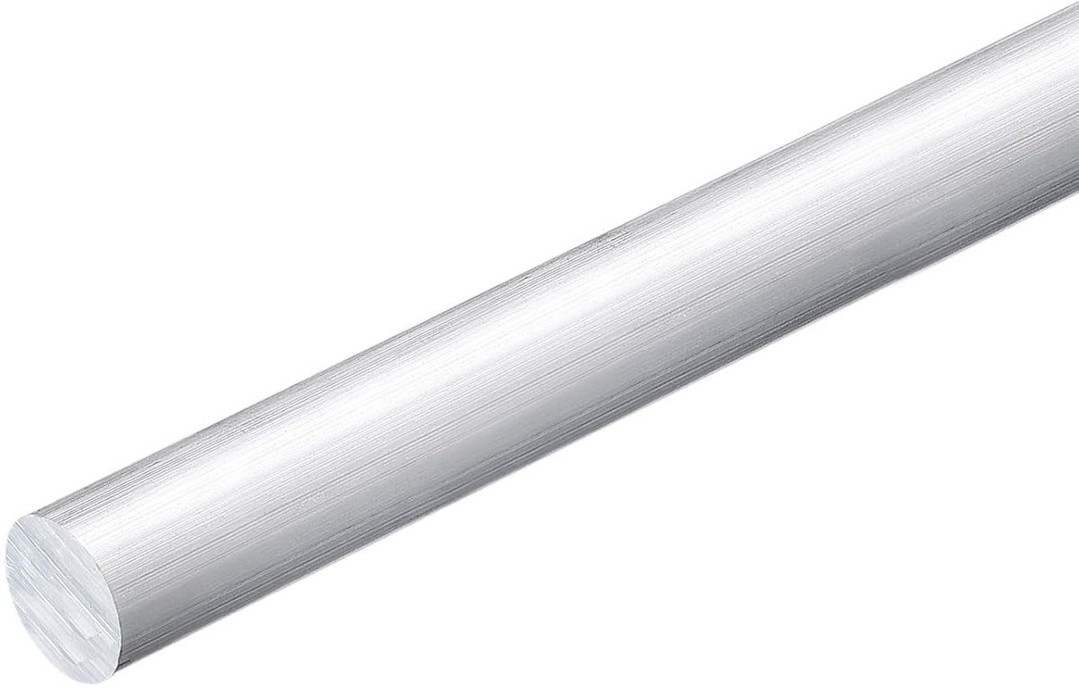 1 stuk ronde stang van aluminium 3/4 inch (19 mm) diameter, 12 inch (305 mm) lengte 6061 ronde stang van massief aluminium draaistang voor industriële bouw doe-het-zelf