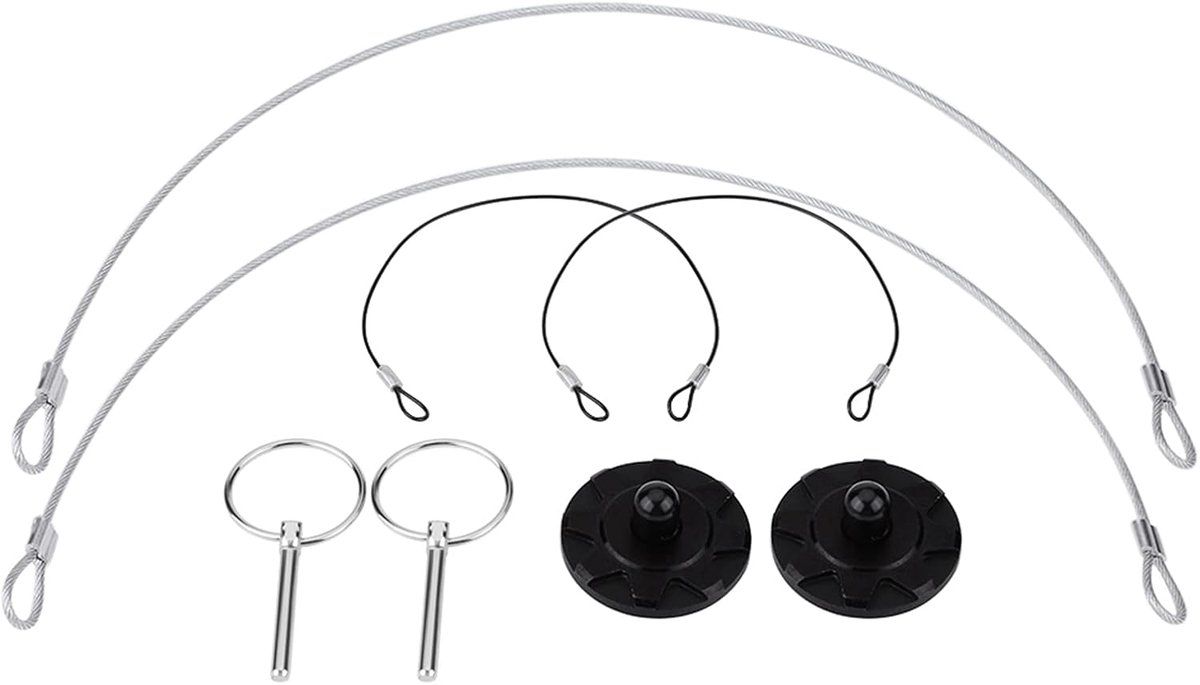 Motorkap Pin Lock Kit, 2 stuks, zwart, universele pasvorm, auto, front_upper