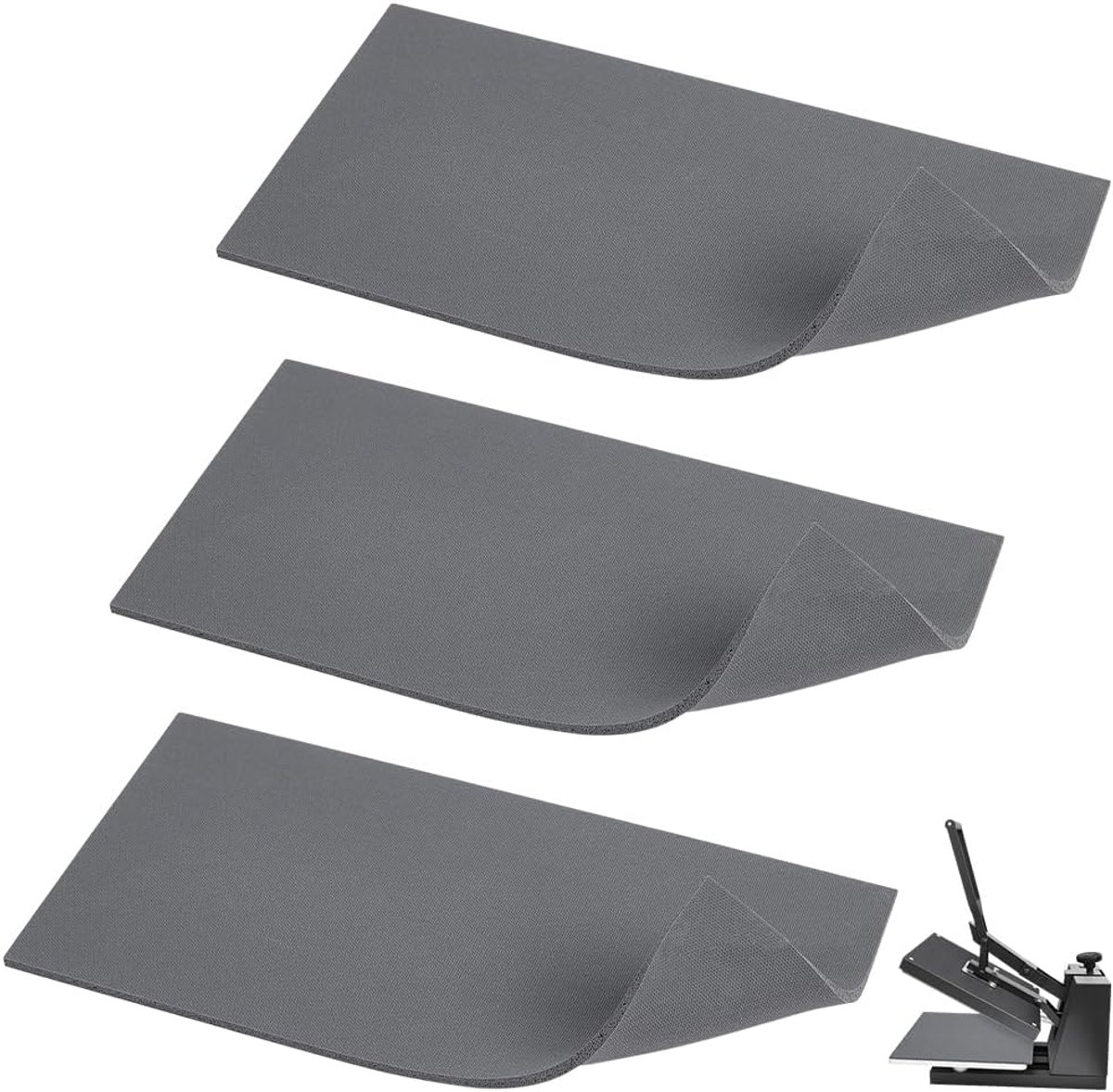 3 Hot Press Silicone Beschermende Pads Accessoires voor Foam Press Mat 200 × 100 × 3 mm Snijden Warmtepers Pad voor Transfer Machine