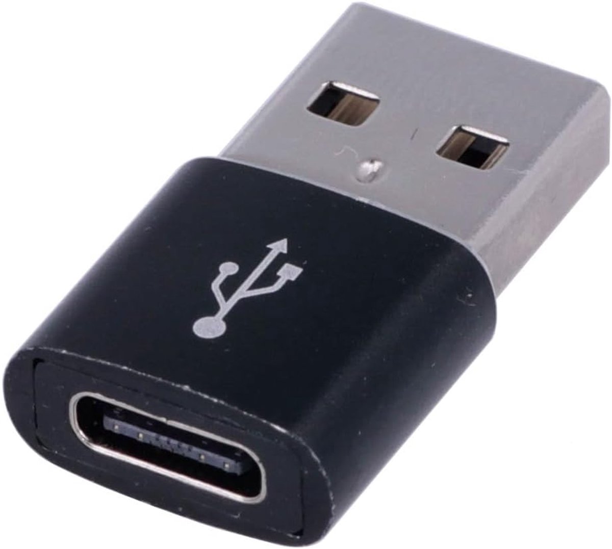 USB Type-C 3.1 Vrouwelijk naar USB 2.0 Mannelijk Adapter USB Type-C 3.1 Vrouwelijk naar USB 2.0 Mannelijk Zwart