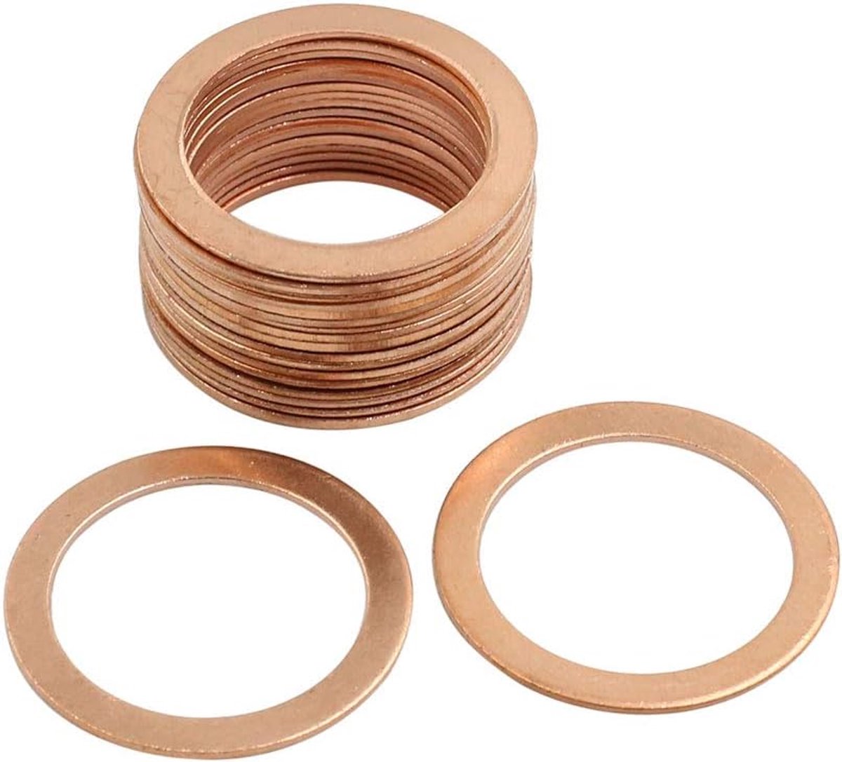 Map 20 stuks 26 mm binnendiameter afdichting koperen verbindingsringen ringen