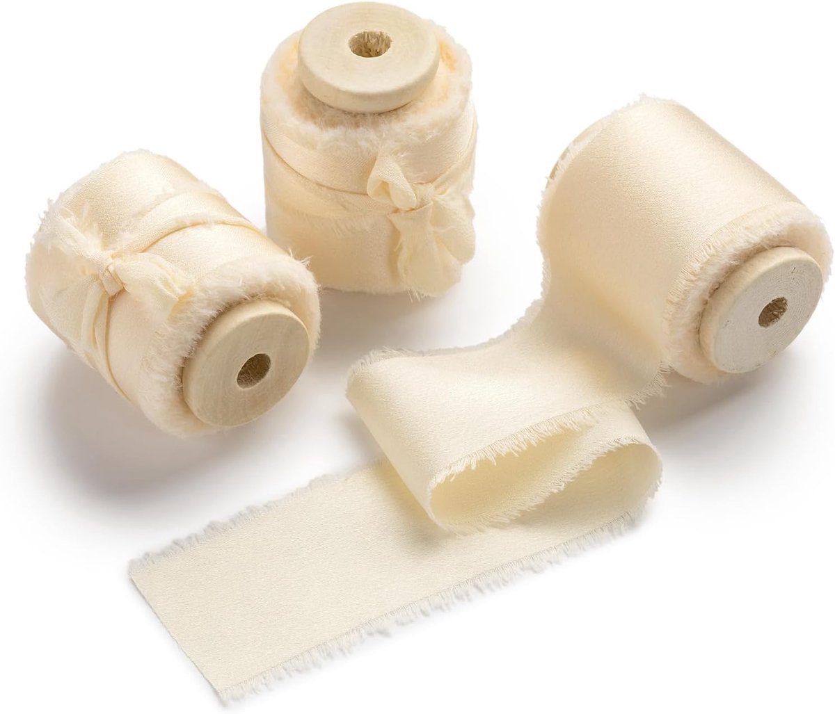 satijnen lint 3,8 cm geschenklint stoffen lint met franjes striklint breed stoffen lint (DD-02, 3,8 cm x 4,5 m) | Breed satijnen lint voor bruiloft, geschenkverpakking en decoratie, stoffen lint met elegante glans en zacht gevoel