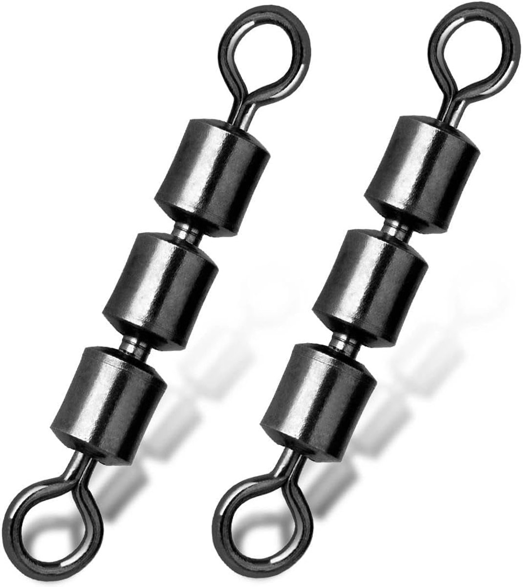 9KM DWLIFE Wervelvissen, drievoudige wervel, forel, high-speed, anti-verwarring, visaccessoires, hengelwervel, set voor zoet- en zoutwater, forelvissen, 1#-12#