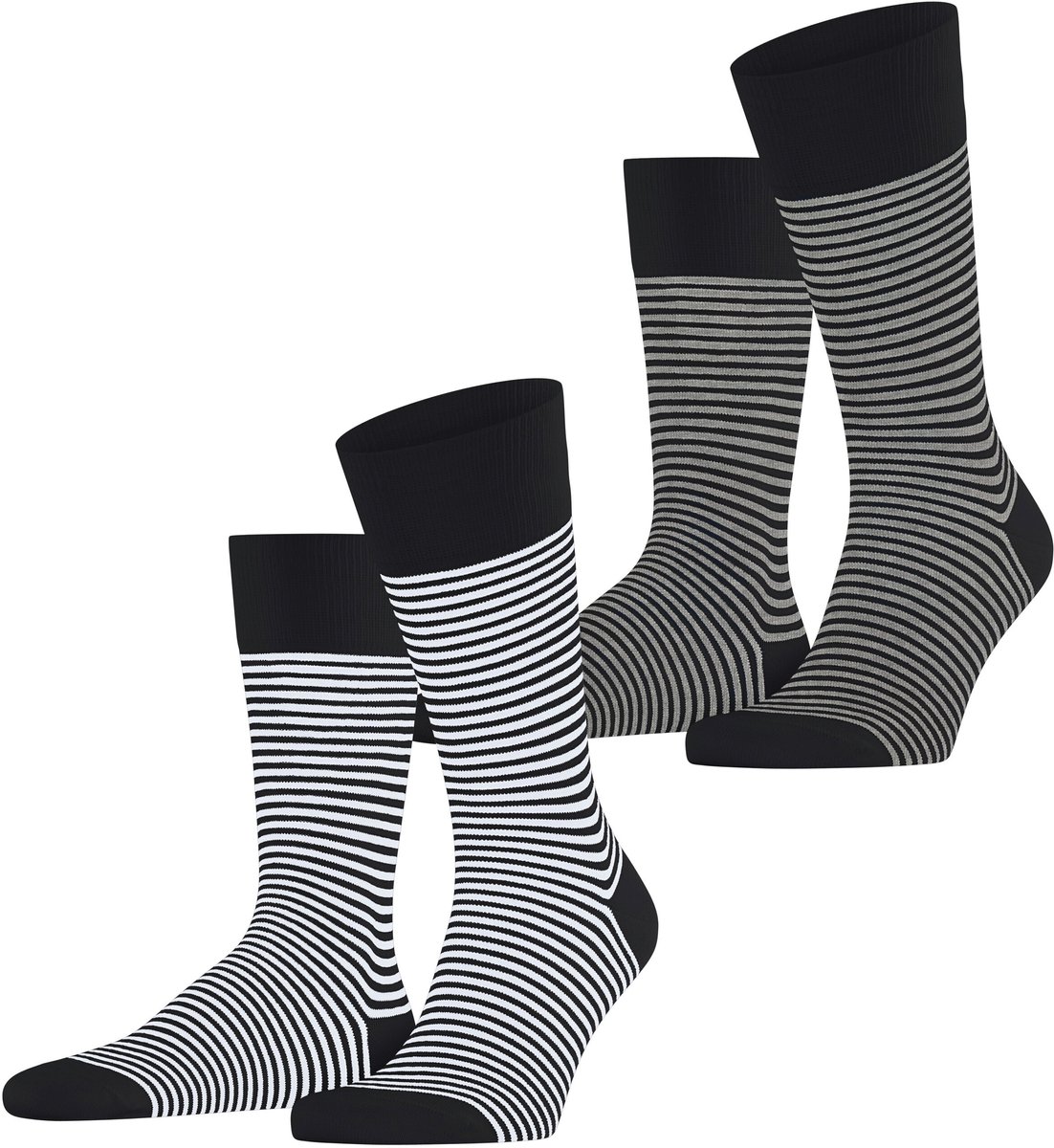 Esprit Fine Line 2-Pack huidvriendelijk duurzaam katoen Multipack Sokken heren veelkleurig - maat 39-42