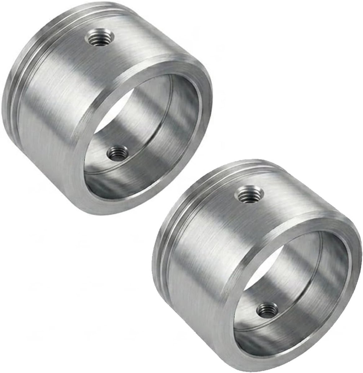 Radiatoradapters 2 stuks - Roestvrij staal - Glad ontwerp - Geschikt voor Danfoss ventielen - SnelShoppen