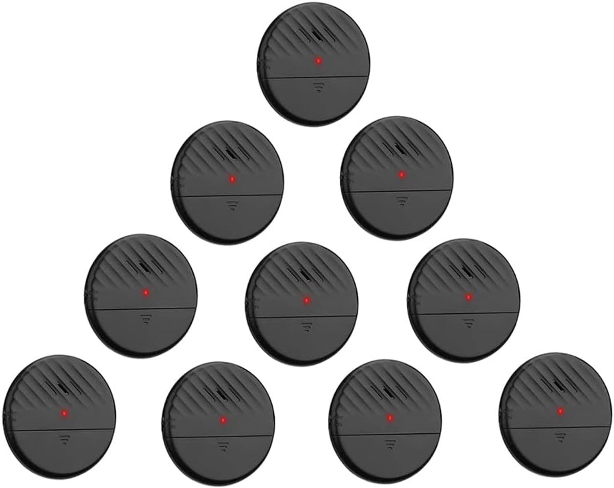 Vibratie Sensor Alarm - 10 Packs - 125dB Geluid - Eenvoudige installatie - Bescherming tegen inbraak - ShopVlot