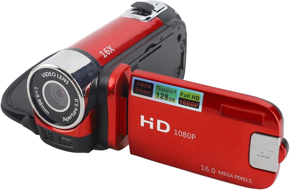 Video Camera 4X High Definition - Full HD DV Camera - 270° Rotatie - Perfect voor thuis of buiten - ShopVlot