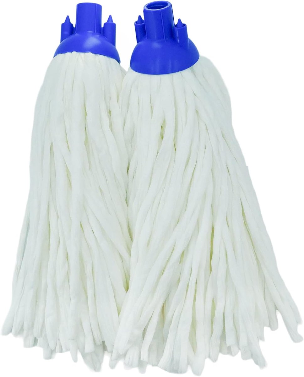 - Verdraaide TNT-mop voor Schoonmaak, Professionele Kwaliteit, Ideaal voor het Reinigen van alle Vloeren, 210 g, Schroefbevestiging, Made in Italy, Voordeelset 2 Stuks