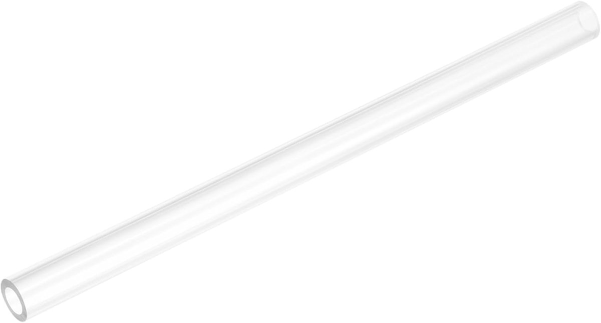 Stijve ronde heldere buis 10 mm (3/8") ID x 16 mm (5/8") OD x 250 mm lengte kunststof buis