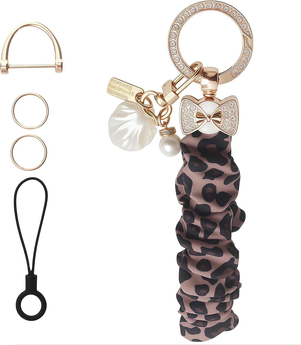 Sleutelhanger Polsband, Schattig Uitrekbare Bag charms Tashanger voor Autosleutels, Polsarmband Sleutelring Sleutelhanger voor Telefoon Cameratassen