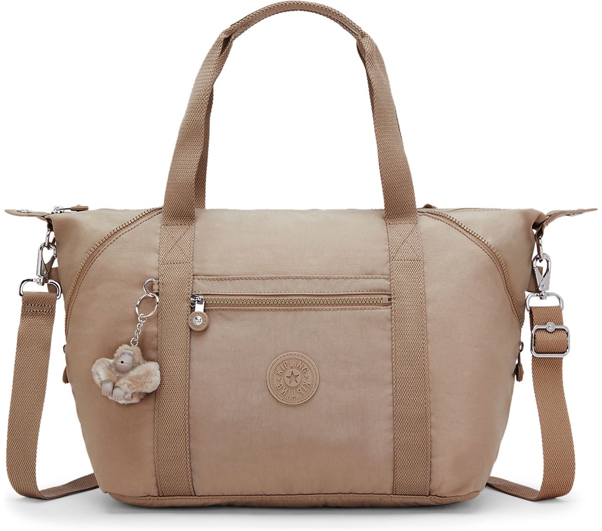 kipling schoudertas Art Tote Tan Beige
