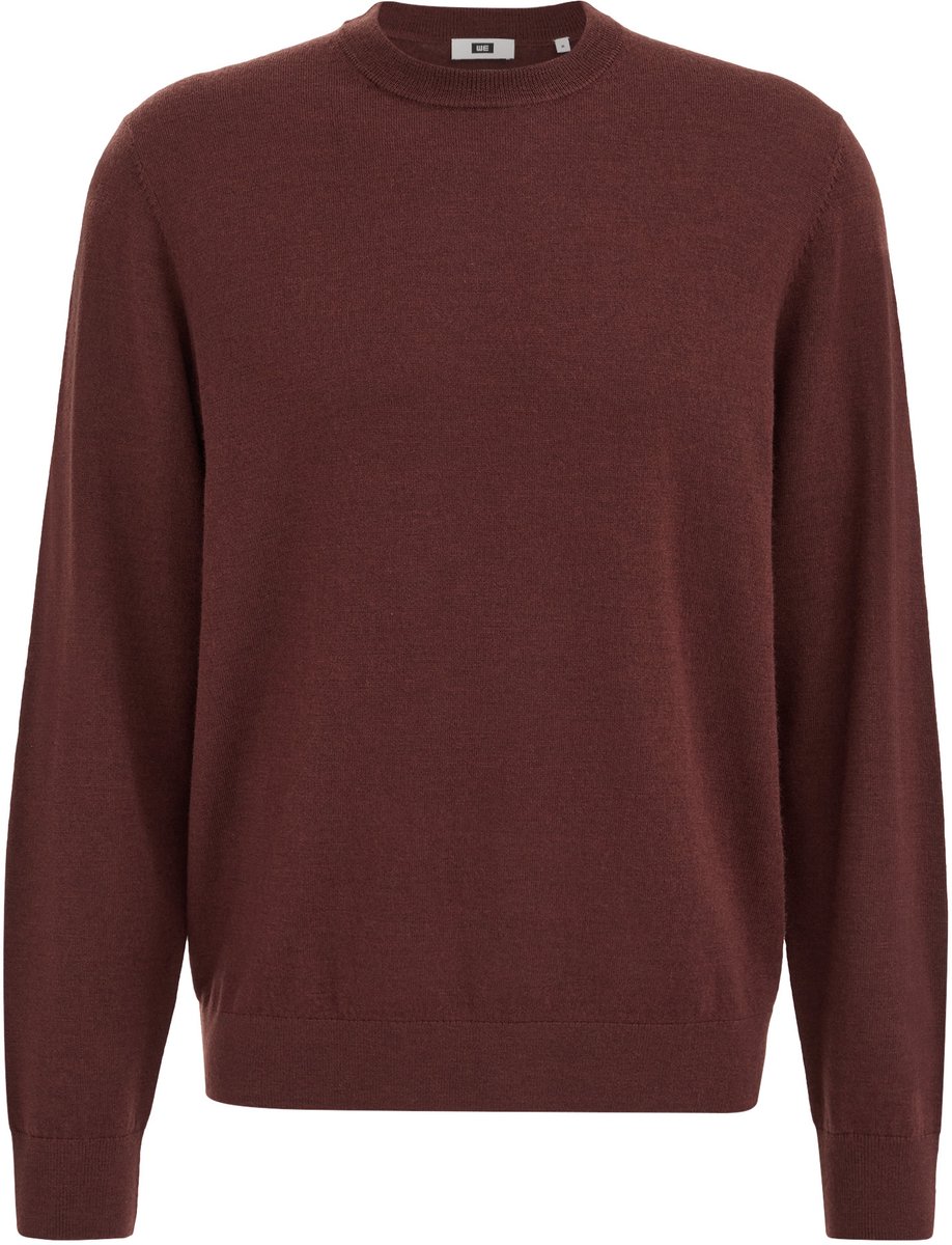 WE Fashion Heren regular fit trui van merinowol