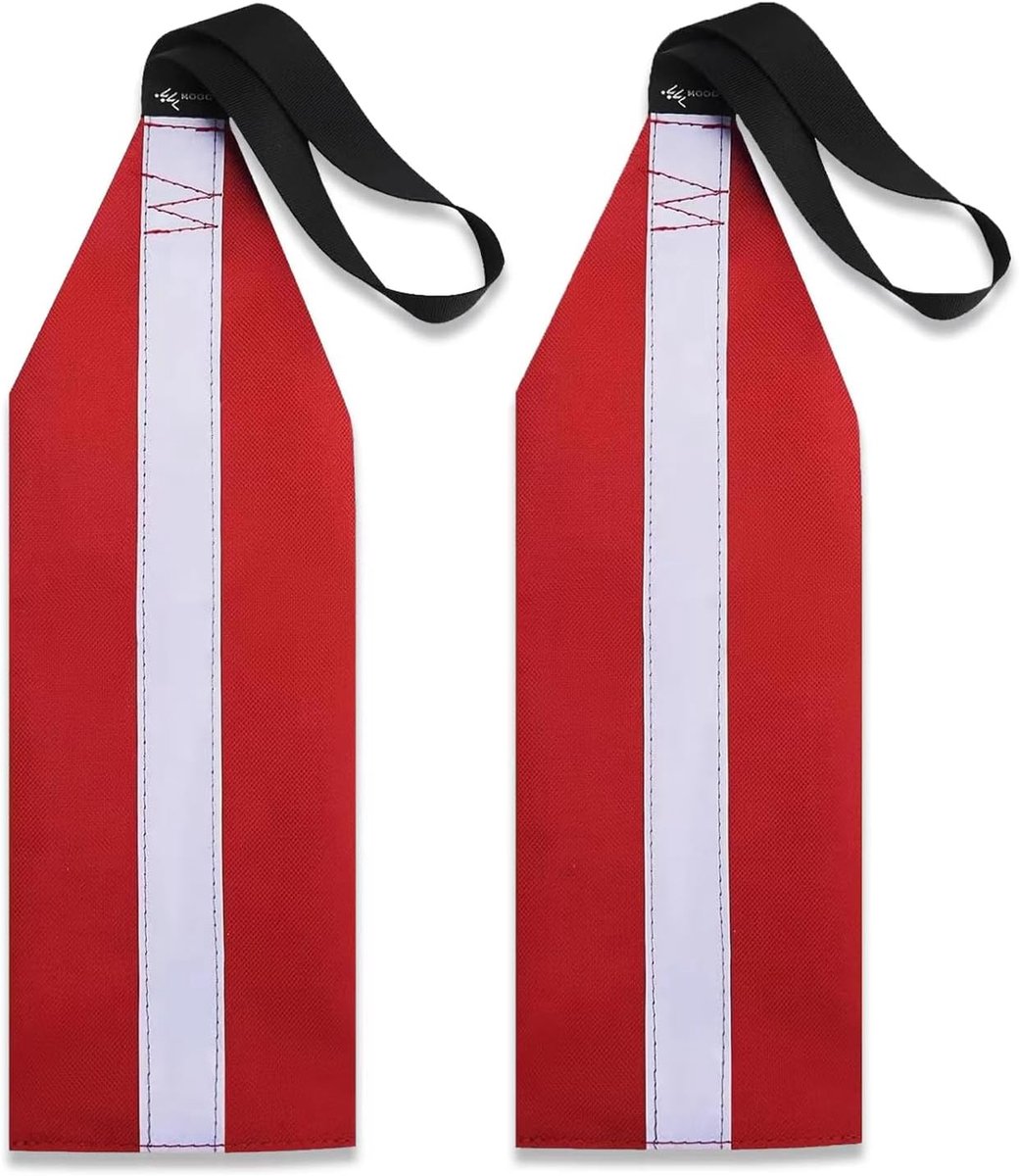 Kajak accessoires set van 2 - Veiligheidsvlag met reflecterende strip - Verhoogt zichtbaarheid - SnelShoppen