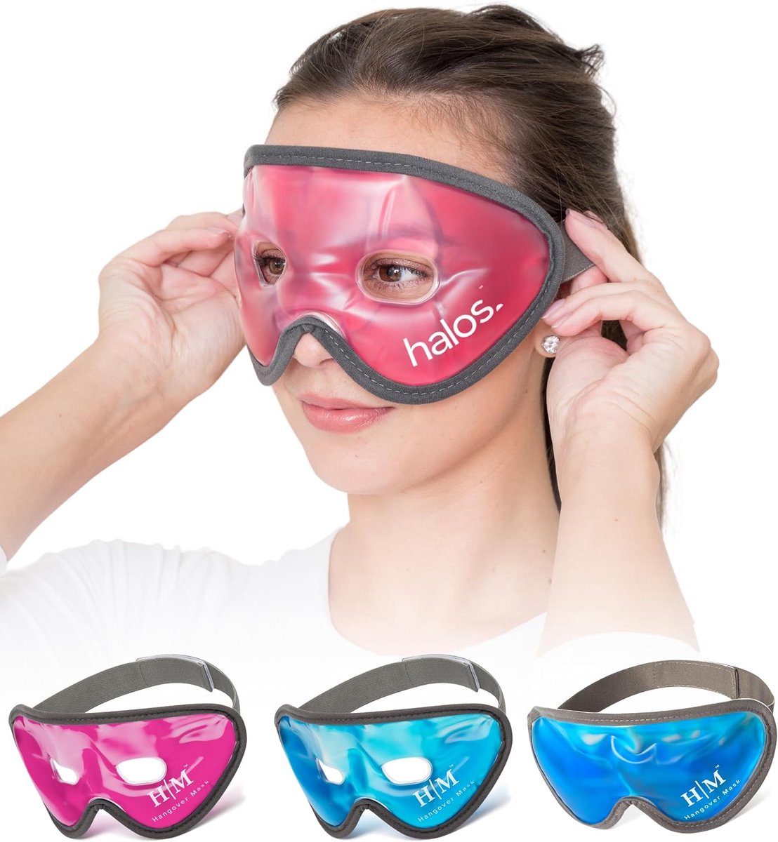 Gel oogmasker - herbruikbaar koud slaapmasker - voor vermoeide ogen - verlicht wallen en donkere kringen - ShopVlot