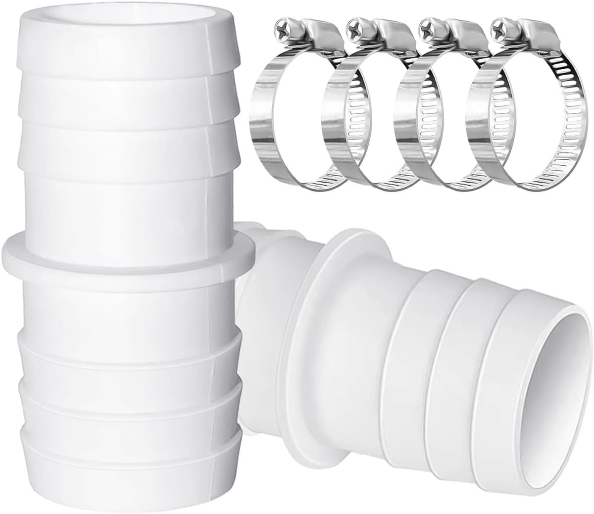 Slangadapter dubbele slangtule 38 mm - kunststof - lekvrije aansluiting - voor zwembad en tuin - ShopVlot