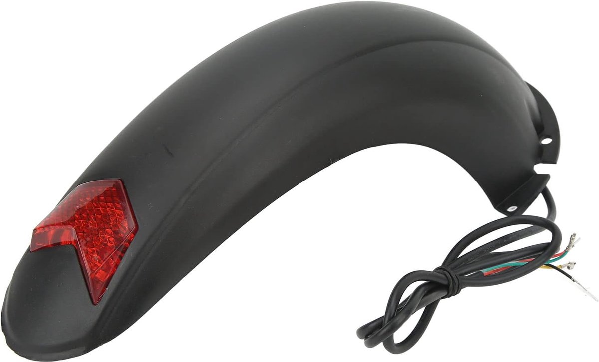 Achterspatbord 10 Inch - Plastic - Rood Licht - Verbeterde Veiligheid - ShopVlot