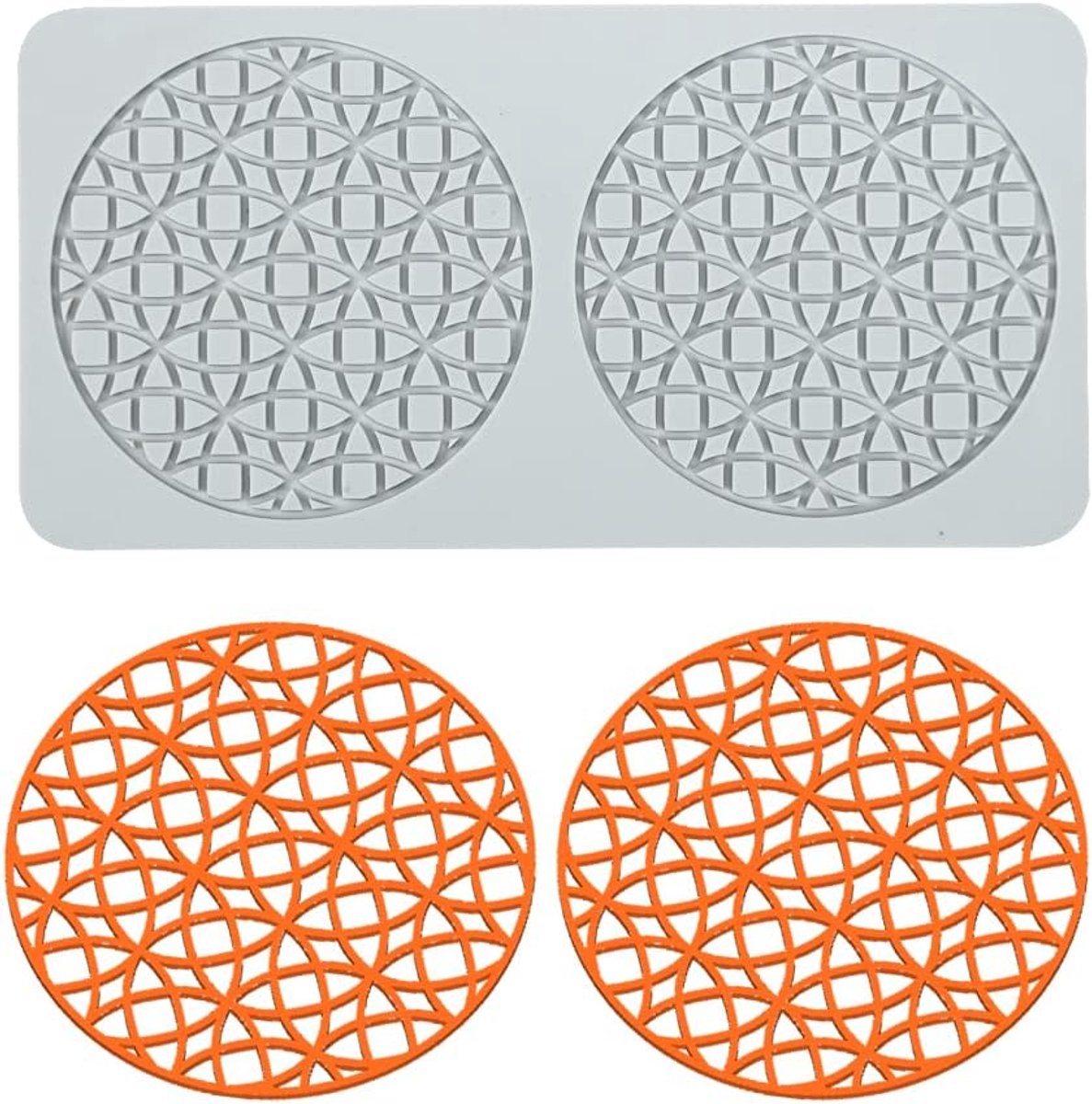 Fondant Lacemat - Flexibele Siliconen Mallen - Decoratieve Bloemrand - Voor Mooi Taartdecoratie - ShopVlot