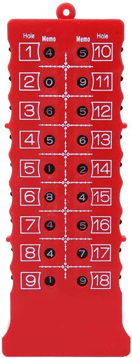 Golf-slagteller 18 gaten - draagbare mini-scoreteller - onafhankelijke scoretracking - ideaal voor golfspelers - ShopVlot