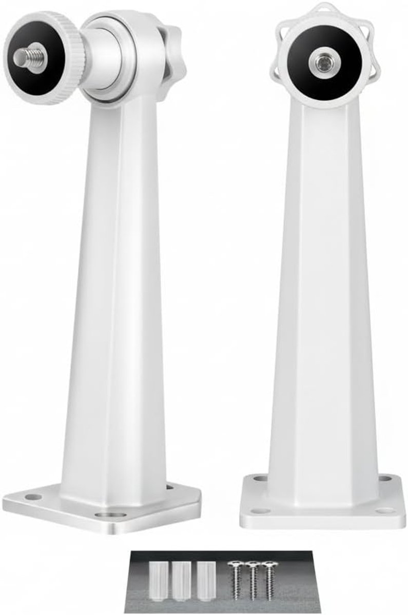 Camera-wandhouder 360°-rotatie - aluminiumlegering - 2 stuks - ideaal voor binnen en buiten - ShopVlot