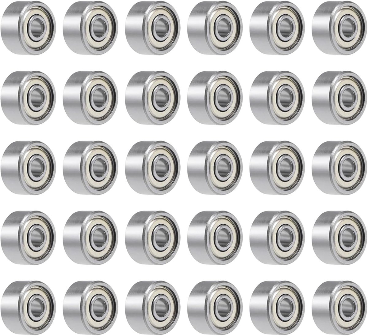 Kogellagers 3 x 8 x 4 mm - miniatuur staal - dubbel afgeschermd - ideaal voor DIY projecten - SnelShoppen