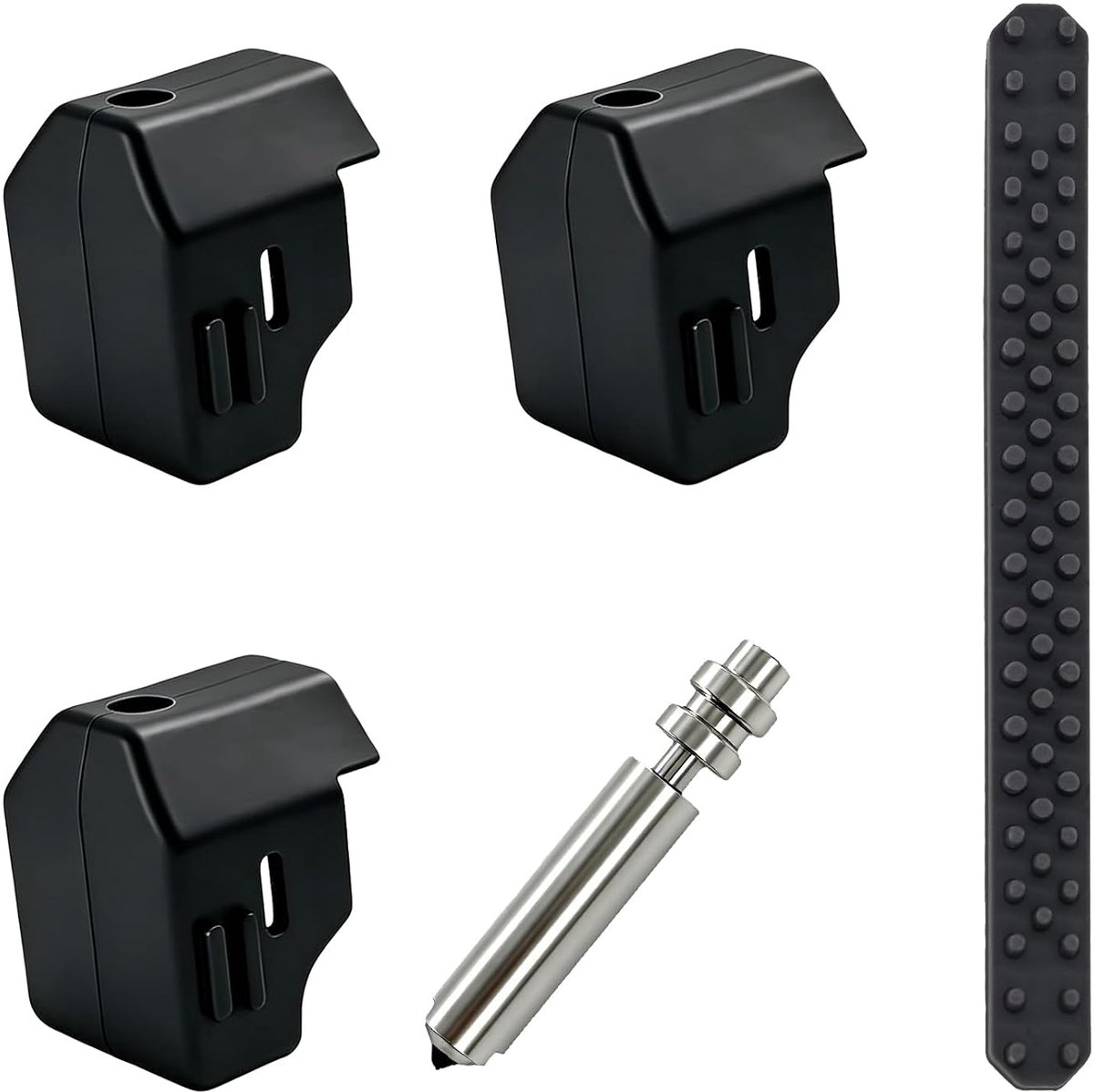 Nozzle set 0,6 mm - bimetallisch - inclusief reinigingsnaald & silicone hoes - SnelShoppen