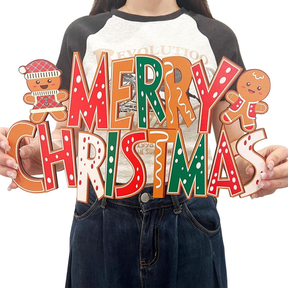 Kerst hangdecoratie extra groot - handgemaakt met henneptouw - voor deur en muur - SnelShoppen