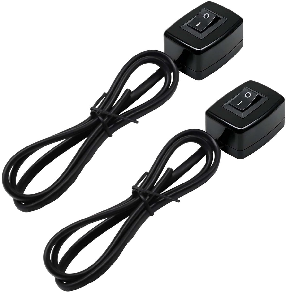 Push button switch 12V-24V - mini directe schakelaars - met 75 cm kabel - ideaal voor auto en LED verlichting - SnelShoppen