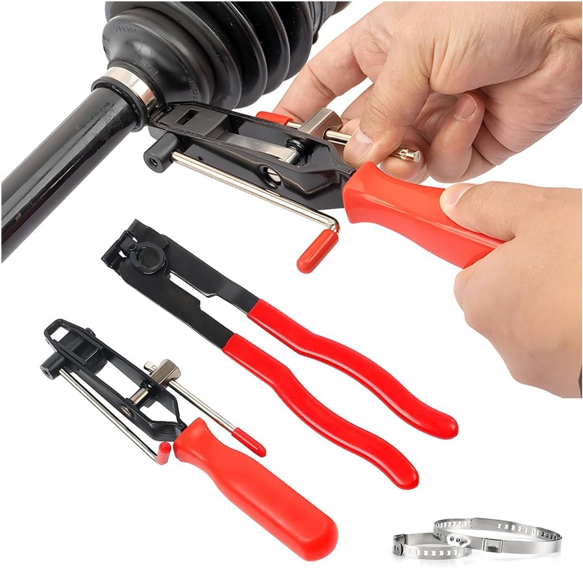 Klemmen tang set - 2 stuks - chrome vanadium staal - ergonomisch design - ideaal voor CV-joint - SnelShoppen