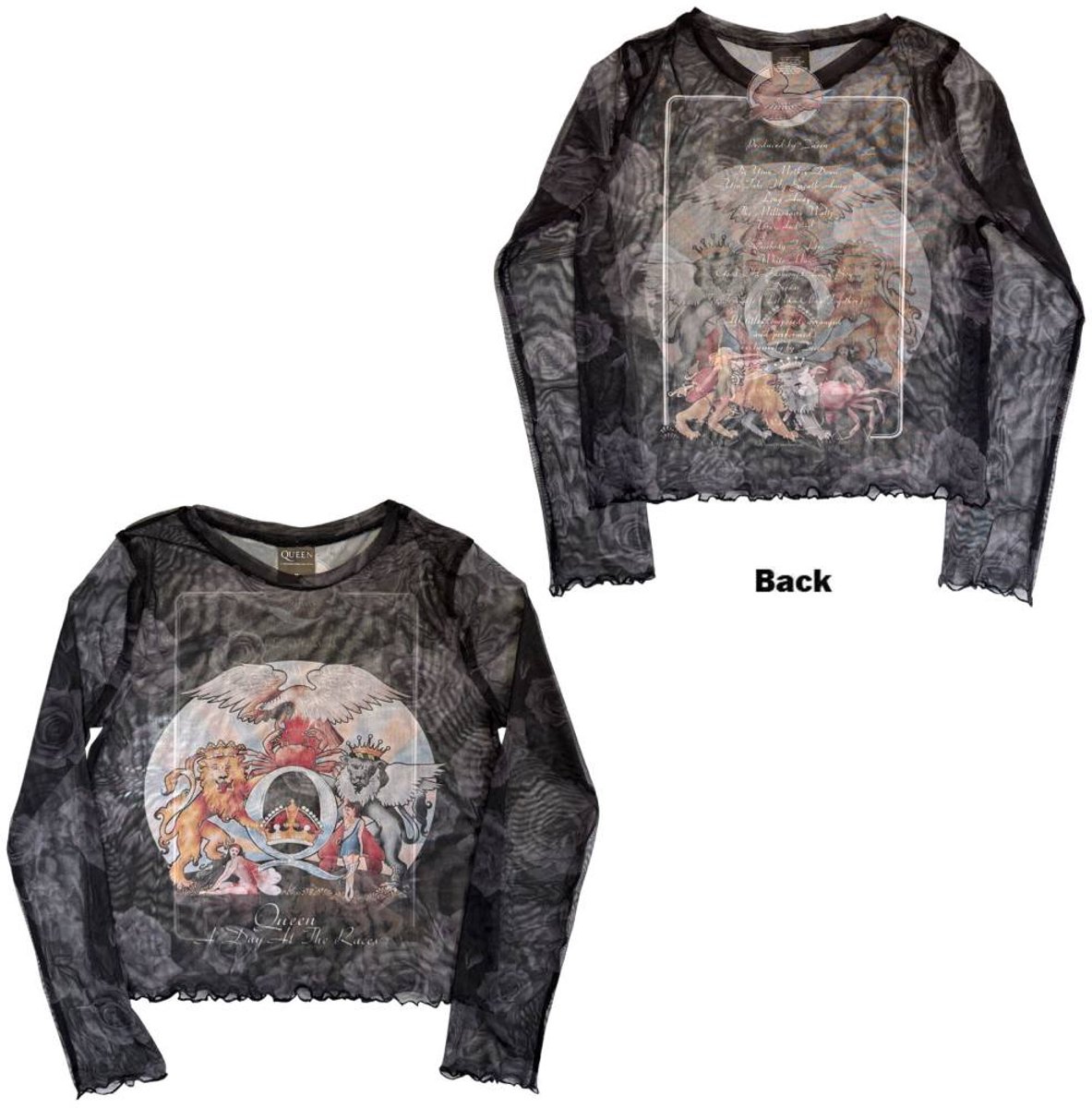 Queen - A Day At The Races Crop top - XS - Zwart