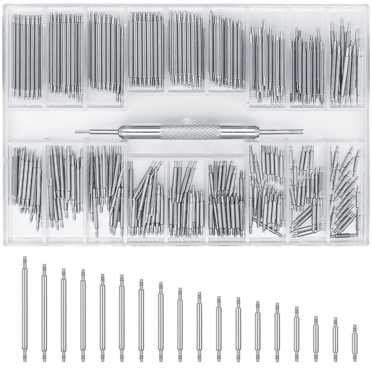 Horloge reparatieset 396 stuks - Veerpen en gereedschap - Voor horlogebandjes - Eenvoudig horloges aanpassen - ShopVlot