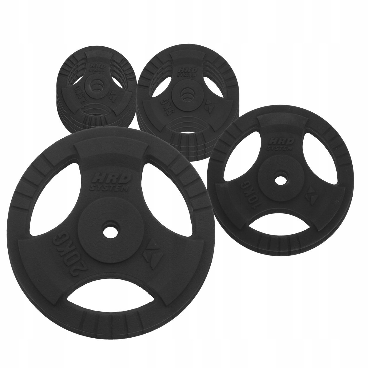 Merkloos 90kg Gietijzeren Halterset met 29mm opening