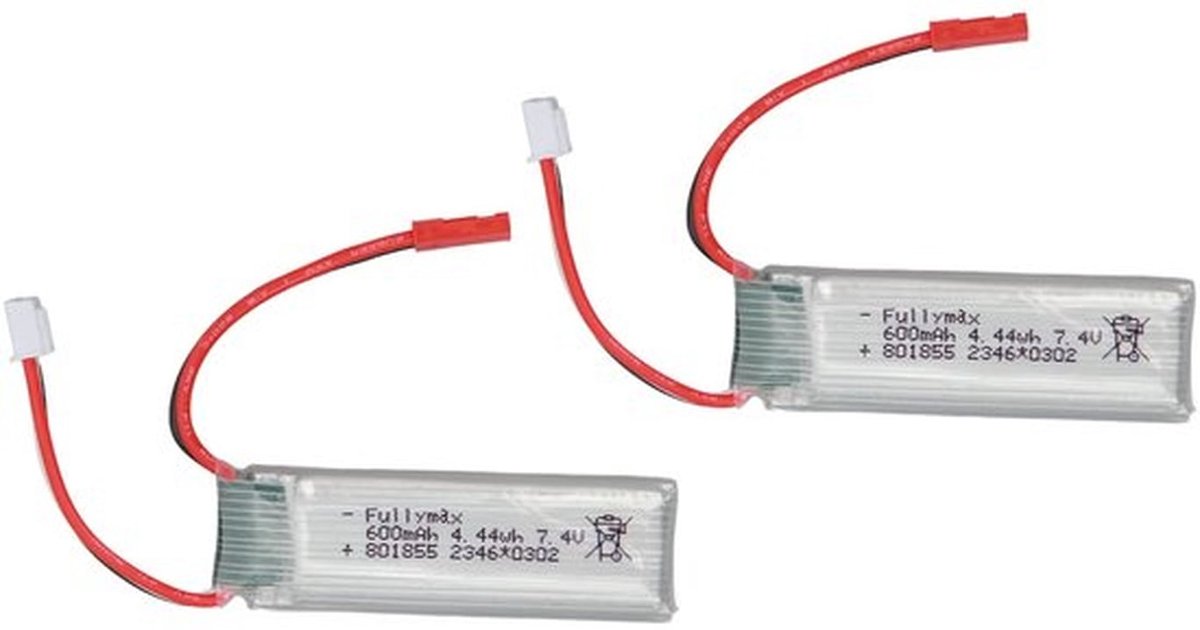 RC Vliegtuig Batterijen, 2PCS Grote Capaciteit 7.4V 600Mah Lithium Batterij Vervangingsaccessoires voor WLtoys XK A280 RC Vliegtuig