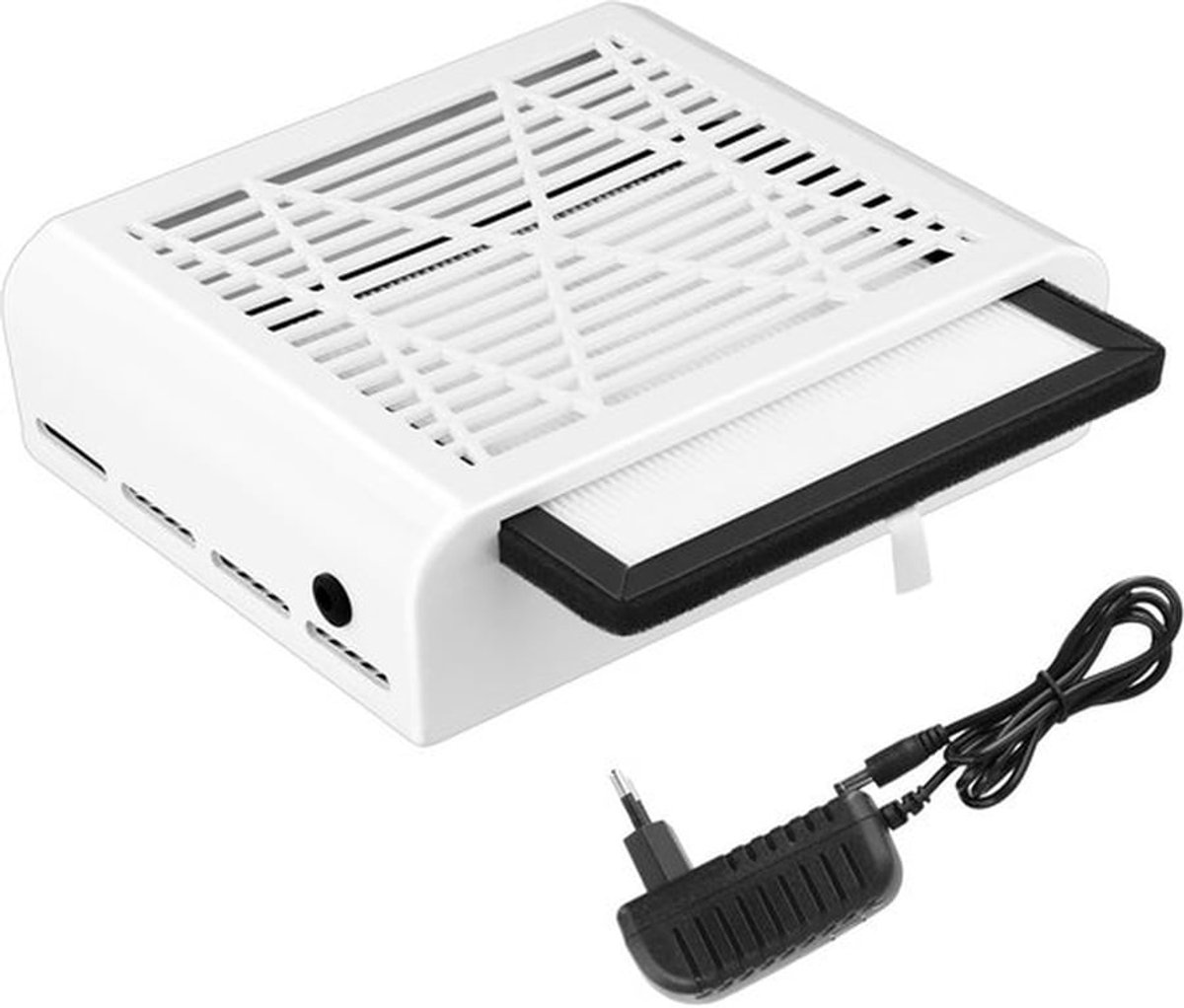 ® 40W nagelstofafscheider met filter, nagelstofafzuiger voor persoonlijk gebruik, nagelbar, salon, nageldesign en manicure
