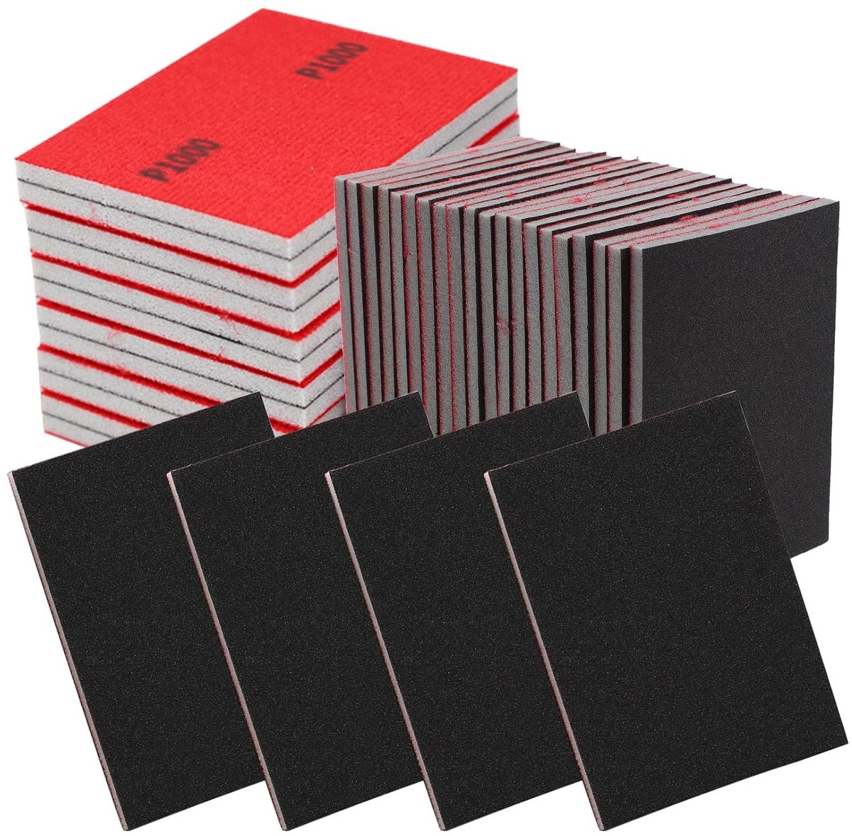 Sandspons 24 stuks 180-3000 grit - Flexibel schuurblok - Voor hout, metaal en meer - Ideaal voor carrosserieherstel - ShopVlot
