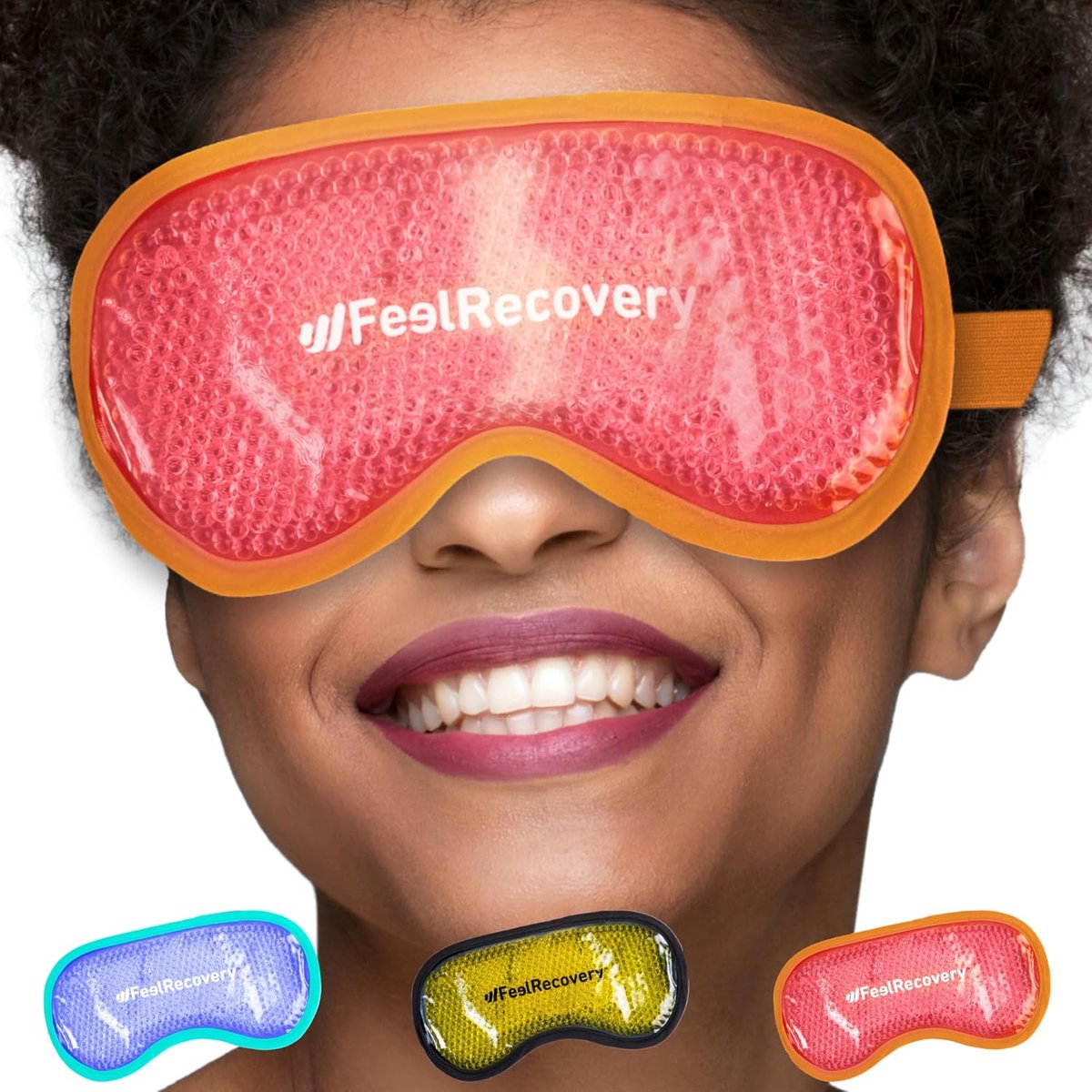 Gel Oogmasker Warm en Koud (21x11 cm) - Slaapmasker met Gelbollen - Verlichting voor Droge Ogen en Donkere Kringen - ShopVlot