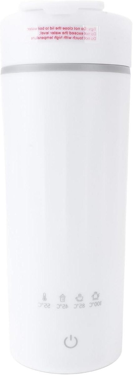 Draagbare Waterkoker - Reis Waterkoker - Warm Water Maken - Snelle Verwarming 5 Minuten - 475 ml - Zilver