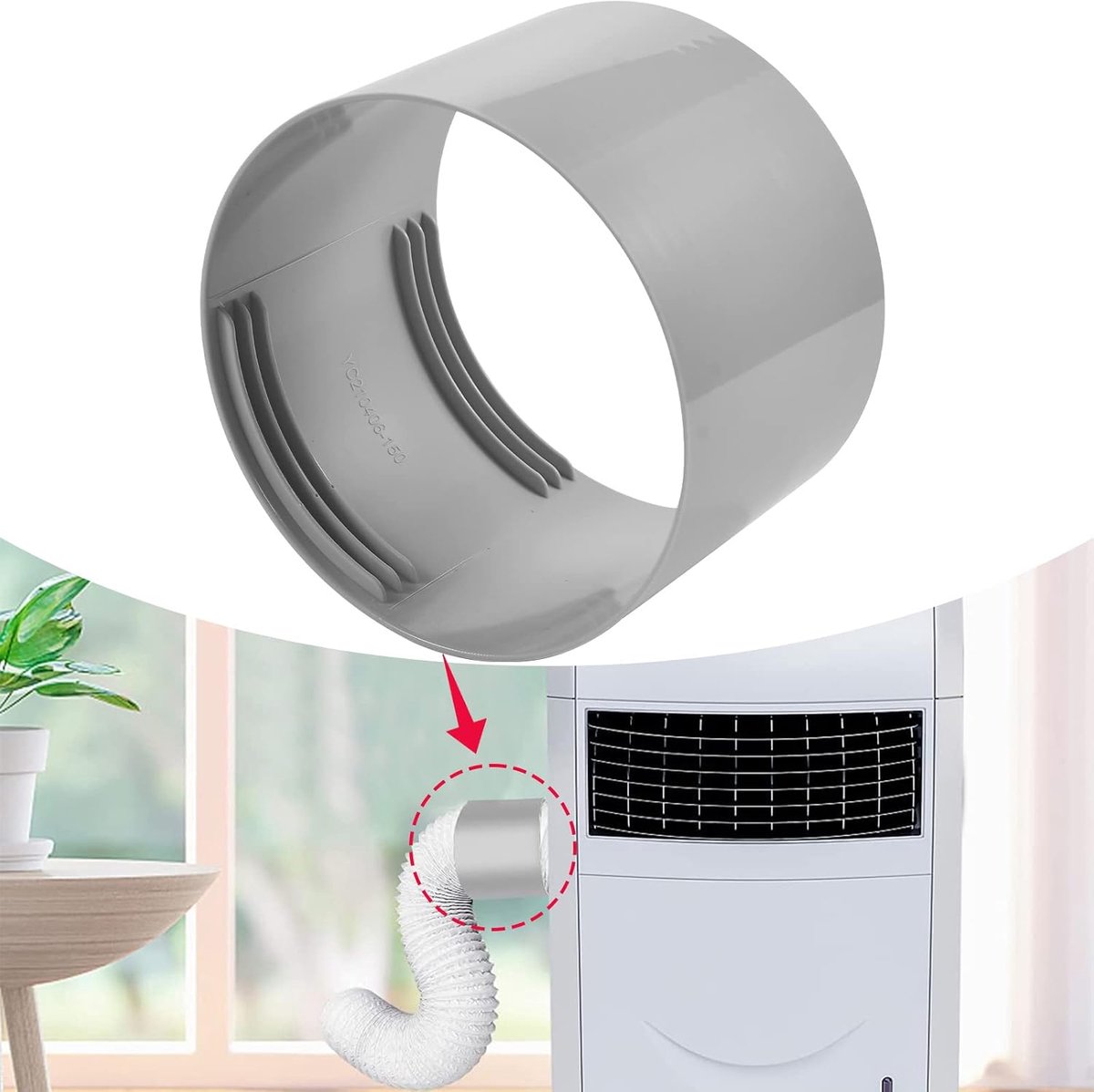 Drainbuis 150 mm - PVC - Flexibel en sterk - Ideale verlenging voor airconditioning - ShopVlot