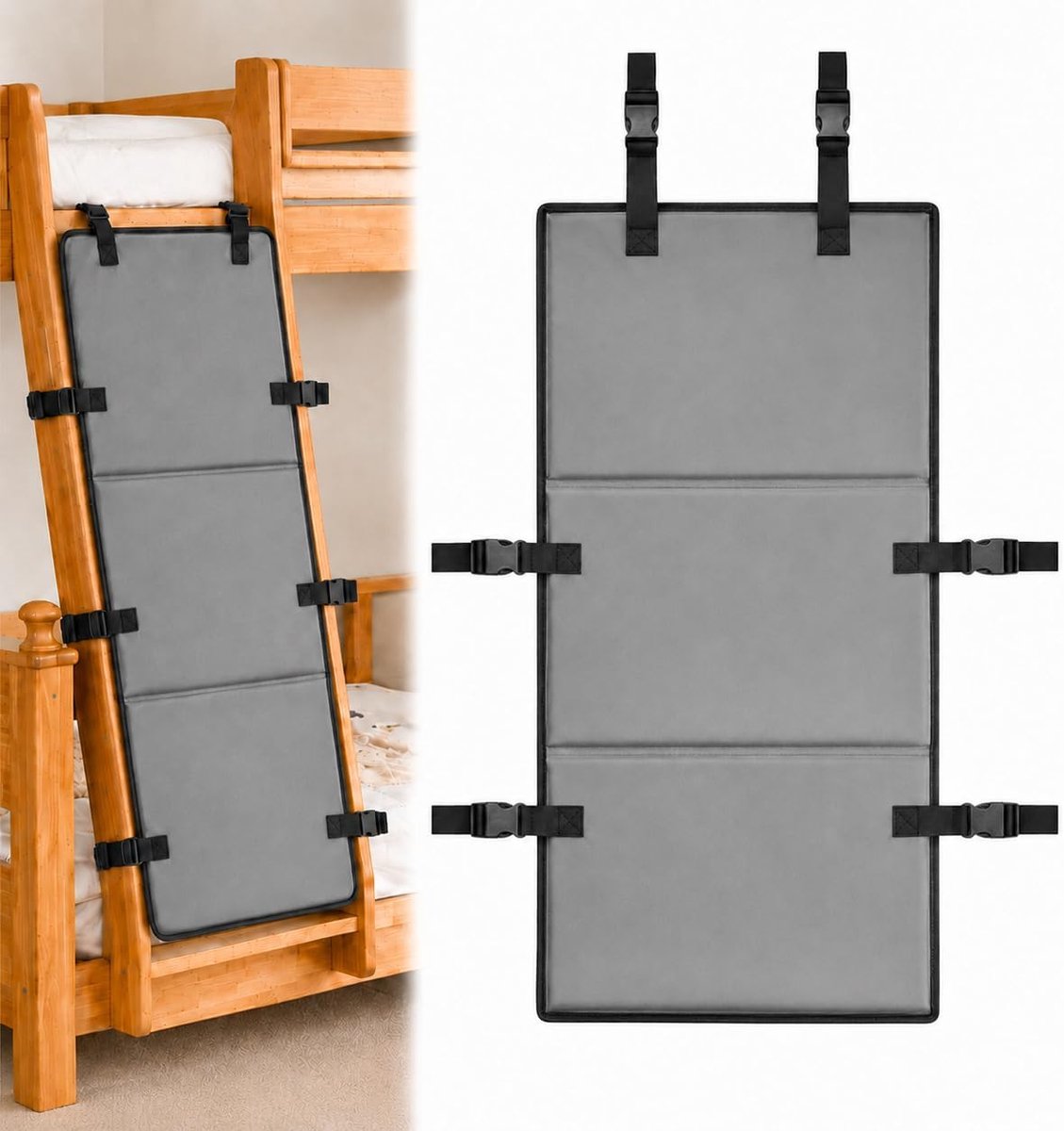 Valbescherming stapelbed ladderafdekking 78 × 38 cm - Oxford-stof - verstelbaar - voorkomt klimmen - ShopVlot
