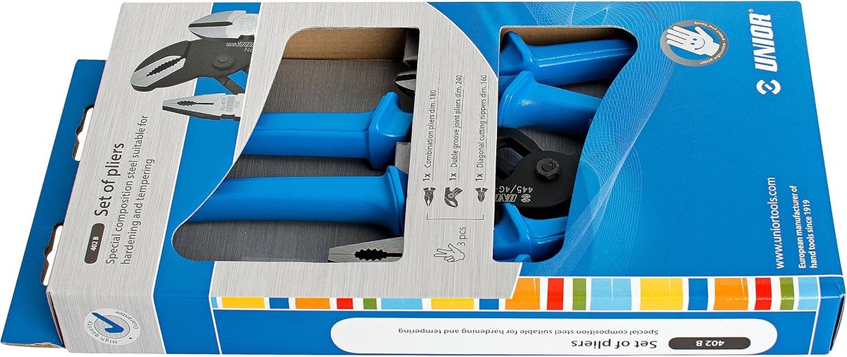 Tangen set 3-delig - chroom molybdeen - volledig gehard - ideaal voor precisiewerk - ShopVlot