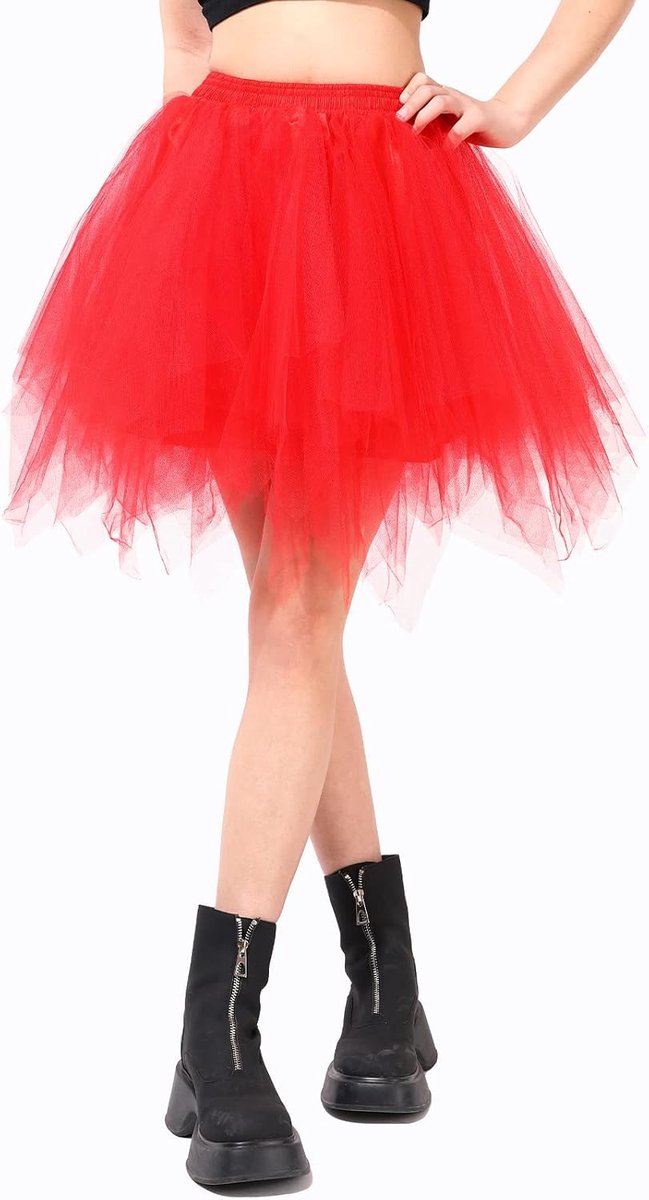 Rokken voor Vrouwen Volwassen Tutu Tule Rok Ballet Halloween Kerst Fancy Dress Cosplay Petticoat Party Dans Kostuum